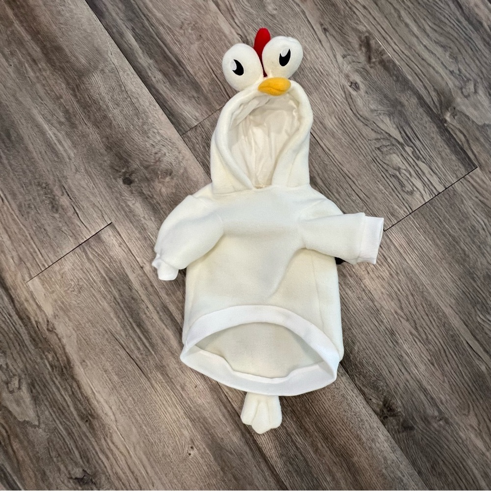 Supercell Hay Day Chicken Dog Costume Medium M Cream Fleece